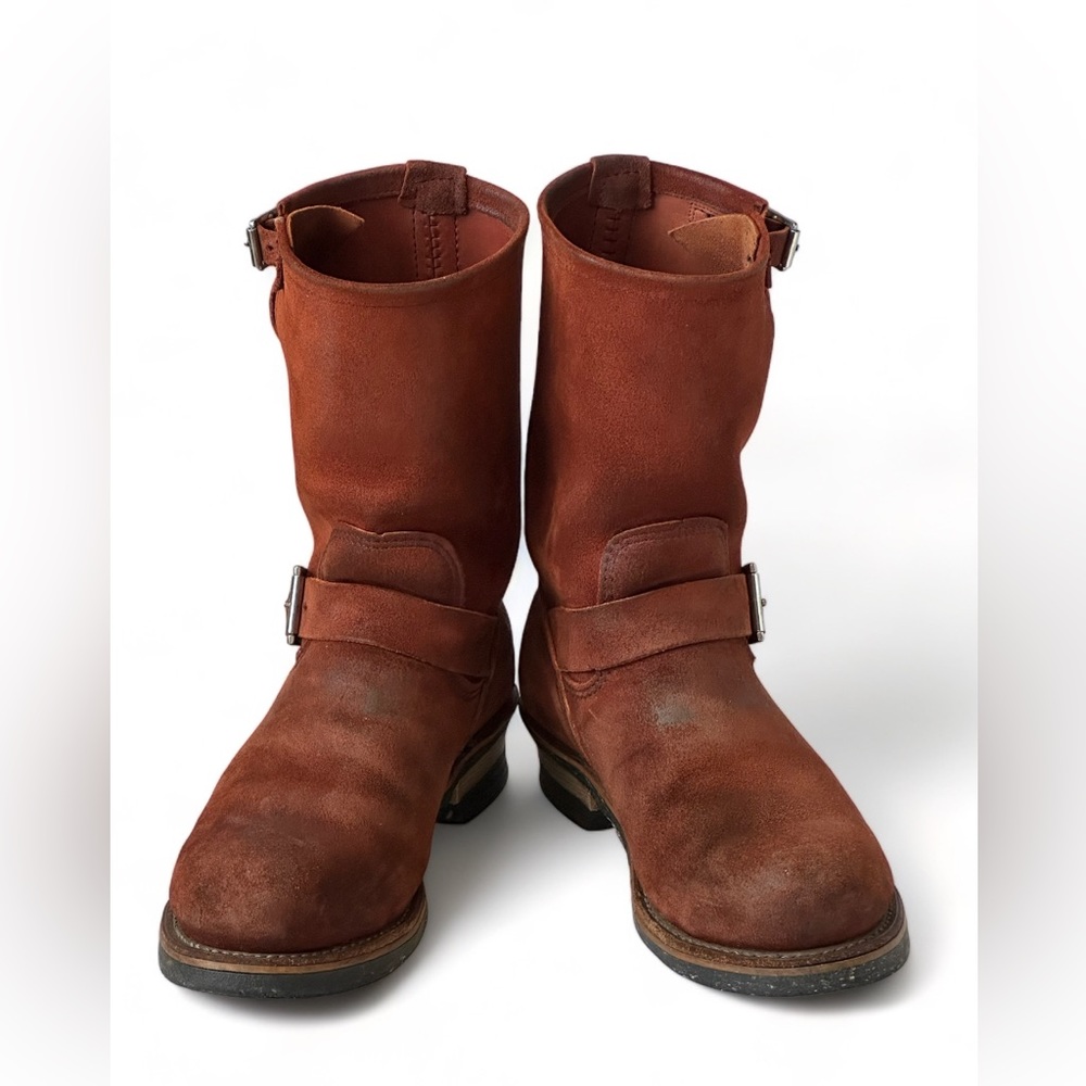 Super Rare Red Wing 8812 Copper Abilene Roughout Engineer Boots - Picture 2 of 10